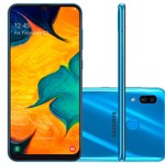 Ficha técnica e caractérísticas do produto Smartphone Samsung A30 (2019) 64GB SM-A305G Desbloqueado Azul