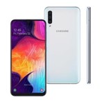 Ficha técnica e caractérísticas do produto Smartphone Samsung A50 A505G 128GB 4GB RAM 25MP Tela 6.4 Branco