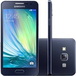 Smartphone Samsung Galaxy A3 Duos Dual Chip Desbloqueado Android 4.4 Tela 4.5" 16GB 4G Câmera 8MP - Preto