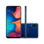 Ficha técnica e caractérísticas do produto Smartphone Samsung Galaxy A20 6,4” 32GB Dual 13MP - Azul