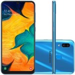 Ficha técnica e caractérísticas do produto Smartphone Samsung Galaxy A30 64GB 6.4" 4GB RAM Câmera Traseira Dupla 16MP 5MP Azul