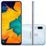 Ficha técnica e caractérísticas do produto Smartphone Samsung Galaxy A30 64GB Dual Chip Octa-Core Câmera 16MP Branco