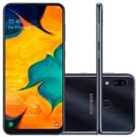 Ficha técnica e caractérísticas do produto Smartphone Samsung Galaxy A30 64Gb Preto 4G Tela 6.4" Câmera Dupla 16Mp Selfie 16Mp Dual Chip Android 9.0