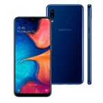 Smartphone Samsung Galaxy A20, Azul , A205G, 6,4", 32GB, 13MP+5MP