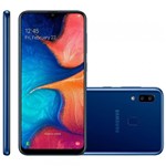 Ficha técnica e caractérísticas do produto Smartphone Samsung Galaxy A20, 32GB, 13MP + 5MP, 4G, Dual Chip, Azul - A205G