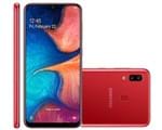 Ficha técnica e caractérísticas do produto Smartphone Samsung Galaxy A20 32GB Duos 4G Tela 6.413+5MP Vermelho