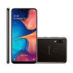 Ficha técnica e caractérísticas do produto Smartphone Samsung Galaxy A20 32GB Duos 4G Tela 6.4Câm 13+5MP Preto