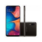 Ficha técnica e caractérísticas do produto Smartphone Samsung Galaxy A20 SM-A205GZKJZTO 32GB 6,4" 13+5MP 4G Preto