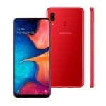 Ficha técnica e caractérísticas do produto Smartphone Samsung Galaxy A20, Vermelho, A205g, 6,4', 32Gb, 13Mp+5Mp