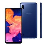 Ficha técnica e caractérísticas do produto Smartphone Samsung Galaxy A10 Azul 32GB, Tela Infinita de 6.2", Câmera Traseira 13MP, Dual Chip, Android 9.0 e Processador Octa-Core