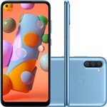 Ficha técnica e caractérísticas do produto Smartphone Samsung Galaxy A11 64GB Dual Chip Android 10 Tela 6.4" Octa-Core 4G Câmera Tripla - Azul