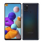 Ficha técnica e caractérísticas do produto Smartphone Samsung Galaxy A21S 64GB Tela Infinita 6.5 Preto