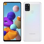 Ficha técnica e caractérísticas do produto Smartphone Samsung Galaxy A21s, Branco, Tela 6.5", 4G+WI-Fi, Android 10, Câm Traseira 48+8+2+2MP e Frontal 13MP, 64GB