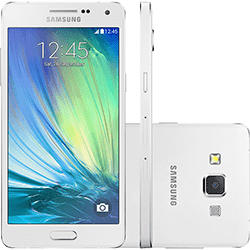 Smartphone Samsung Galaxy A5 Duos Dual Chip Desbloqueado Android 4.4 Tela 5" 16GB 4G Câmera 13MP - Branco