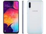 Ficha técnica e caractérísticas do produto Smartphone Samsung Galaxy A50 128GB Branco 4G - 4GB RAM 6,4” Câm. Tripla + Câm. Selfie 25MP