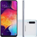 Ficha técnica e caractérísticas do produto Smartphone Samsung Galaxy A50 64GB Branco 4G - 4GB RAM 6,4” Câm. Tripla + Câm Selfie 25MP