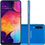 Ficha técnica e caractérísticas do produto Smartphone Samsung Galaxy A50 64gb Dual Chip Android 9.0 Tela 6,4" Octa-core 4g Câmera Tripla 25mp + 5mp + 8mp - Azul