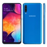 Ficha técnica e caractérísticas do produto Smartphone Samsung Galaxy A50 Azul 128GB, Tela Infinita de 6.4", Câmera Traseira Tripla, Leitor Digital na Tela, Android 9.0 e Processador Octa-Core