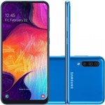 Ficha técnica e caractérísticas do produto Smartphone Samsung Galaxy A50 Azul 64GB Câmera 25MP Octa-Core