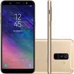 Ficha técnica e caractérísticas do produto Smartphone Samsung Galaxy A6+ 64gb Dual Android 8.0 Tela 6" Octacore 1.8ghz 4g Câm 16mp+5mp Dourado