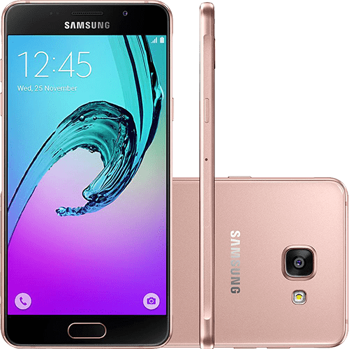 Smartphone Samsung Galaxy A7 2016 Dual Chip Android 5.1 Tela 5.5" 16GB 4G Câmera 13MP - Rosé