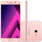 Ficha técnica e caractérísticas do produto Smartphone Samsung Galaxy A7 2017 Rosa 5,7" 32GB Dual Chip Câmera Frontal 16MP e 3GB de RAM