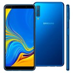 Ficha técnica e caractérísticas do produto Smartphone Samsung Galaxy A750G A7, 64GB, Dual Chip, 4G, 24MP - Azul