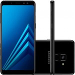 Smartphone Samsung Galaxy A8 64GB Tela 5,6" Câmera 16MP Frontal 16MP e 8MP Android Preto