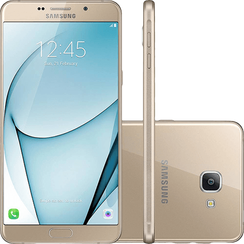 Smartphone Samsung Galaxy A9 Dual Chip Android 6.0 Tela 6" Octa-Core 1.8 Ghz 32GB 4G Câmera 16MP - Dourado