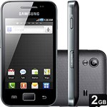 Ficha técnica e caractérísticas do produto Smartphone Samsung Galaxy Ace Preto Desbloqueado Vivo - Android Câmera 5MP Tela 3.5" 3G Wi-Fi Bluetooth