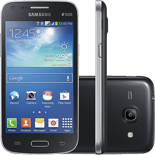 Ficha técnica e caractérísticas do produto Smartphone Samsung Galaxy Core Plus Dual Chip Desbloqueado Android 4.3 Tela 4.3" Preto 3G Wi-Fi Câmera 5MPx TV Digital - Preto