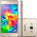 Ficha técnica e caractérísticas do produto Smartphone Samsung Galaxy Gran Prime Duos 4G Dual Chip Desbloqueado Android Tela LCD TFT 5" 8GB WI-FI/3G/4G Câmera 8MP - Dourado