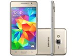Smartphone Samsung Galaxy Gran Prime Duos 8GB - Dourado Dual Chip 3G Câm. 8MP + Selfie 5MP Tela 5”