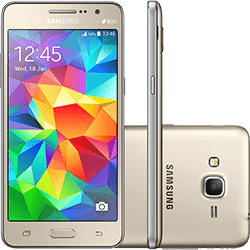 Smartphone Samsung Galaxy Gran Prime Duos Desbloqueado Android 4.4 Tela 5" 8GB 3G Câmera 8MP TV Digital - Dourado