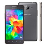 Ficha técnica e caractérísticas do produto Smartphone Samsung Galaxy Gran Prime Duos SM-G531 Cinza com Tela de 5", Dual Chip, Câmera 8MP, Android 4.4 e Processador Quad Core de 1.2Ghz