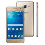 Ficha técnica e caractérísticas do produto Smartphone Samsung Galaxy Gran Prime Duos SM-G531/DL Dourado com Tela de 5", Dual Chip, Câmera 8MP, Android 4.4 e Processador Quad Core de 1.2Ghz – Oi
