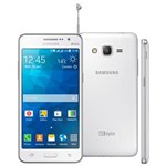 Ficha técnica e caractérísticas do produto Smartphone Samsung Galaxy Gran Prime Duos TV Branco com Tv Digital, Dual Chip, Tela de 5", Câm. 8MP, Android 4.4 e Processador Quad Core de 1.2Ghz