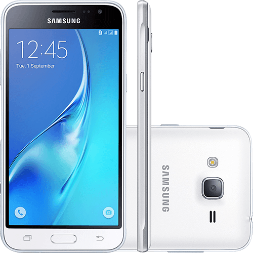 Ficha técnica e caractérísticas do produto Smartphone Samsung Galaxy J3 Dual Chip Desbloqueado Oi Android 5.1 Tela 5" 8GB 3G Câmera 8MP - Branco