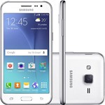 Ficha técnica e caractérísticas do produto Smartphone Samsung Galaxy J2 Duos Dual Chip Desbloqueado Oi Android 5.1 Tela 4,7" 8GB 3G Wi-Fi Câmera 5MP - Branco