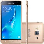 Ficha técnica e caractérísticas do produto Smartphone Samsung Galaxy J3 Duos Dual Chip Desbloqueado Oi Android 5.1 Tela 5'' 8GB 4G Wi-Fi Câmera 8MP - Dourado