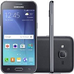 Ficha técnica e caractérísticas do produto Smartphone Samsung Galaxy J2 Duos Dual Chip Desbloqueado Oi Android 5.1 Tela Super AMOLED 4,7" 8GB 3G/G/Wi-Fi Câmera 5MP - Preto