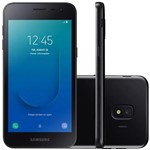 Ficha técnica e caractérísticas do produto Smartphone Samsung Galaxy J2 SM-J260M, Dual Chip, 8 MP, Android 8.1 Core-Preto