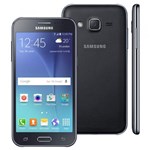 Ficha técnica e caractérísticas do produto Smartphone Samsung Galaxy J2 TV Duos Preto com Dual Chip, Tela 4.7", TV Digital, 4G, Câmera 5MP, Android 5.1 e Processador Quad Core de 1.1 Ghz