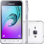 Ficha técnica e caractérísticas do produto Smartphone Samsung Galaxy J1 Desbloqueado Oi Dual Chip Android 5.1 Tela 4.5" Quad-Core 1.2GHZ 8GB 3G Câmera 5MP - Preto