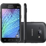 Smartphone Samsung Galaxy J1 Duos Dual Chip Desbloqueado Tim Android 4.4 Tela 4.3" 4GB 4G Wi-Fi Câmera 5MP - Preto