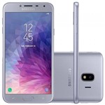 Ficha técnica e caractérísticas do produto Smartphone Samsung Galaxy J4 Dual Chip, 4G, Cmera 13MP, Android 8.0, Processador Quad Core e RAM de 2GB, 32GB, Prata, Tela 5.5