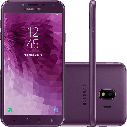 Ficha técnica e caractérísticas do produto Smartphone Samsung Galaxy J4 32GB Dual Chip Android 8.0 Tela 5.5" Quad-Core 1.4GHz 4G Câmera 13MP - Violeta