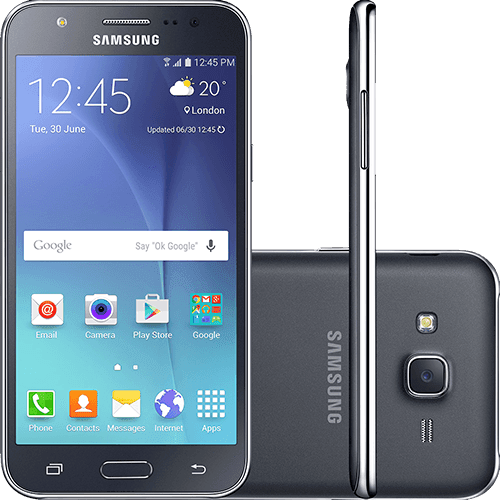 Smartphone Samsung Galaxy J5 Duos Dual Chip Android 5.1 Tela 5" 16GB 4G Wi-Fi Câmera 13MP - Preto