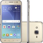 Ficha técnica e caractérísticas do produto Smartphone Samsung Galaxy J5 Duos Dual Chip Desbloqueado Vivo Android 5.1 Tela 5" 16GB 4G Câmera 13MP - Dourado