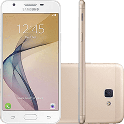 Ficha técnica e caractérísticas do produto Smartphone Samsung Galaxy J5 Prime Dual Chip Android 6.0 Tela 5" Quad-Core 1.4 GHz 32GB 4G Wi-Fi Câmera 13MP com Leitor de Digital - Dourado